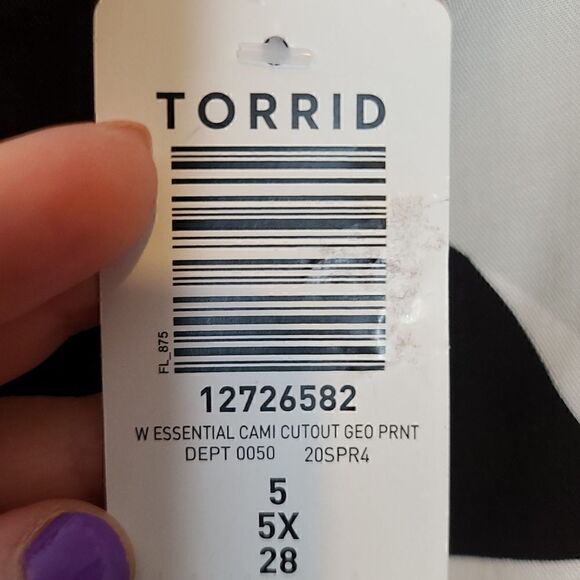 5X 28W Torrid Pink Ava Challis Stretch Cami Woven V Neck Layering Shirttail Hem - Picture 4 of 6